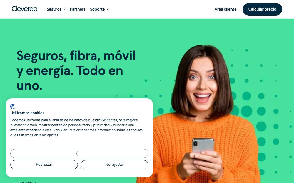 Portada de la web de Cleverea