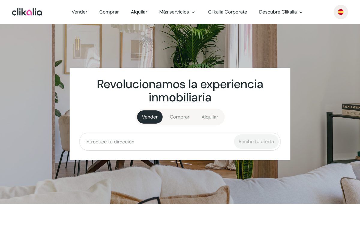 Portada de la web de Clikalia