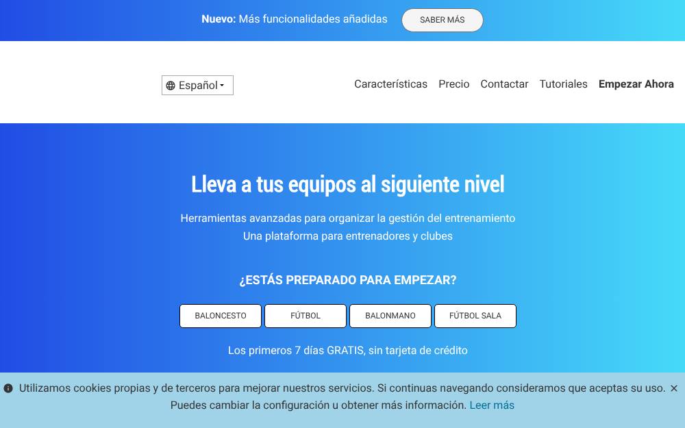 Portada de la web de Coach Studio