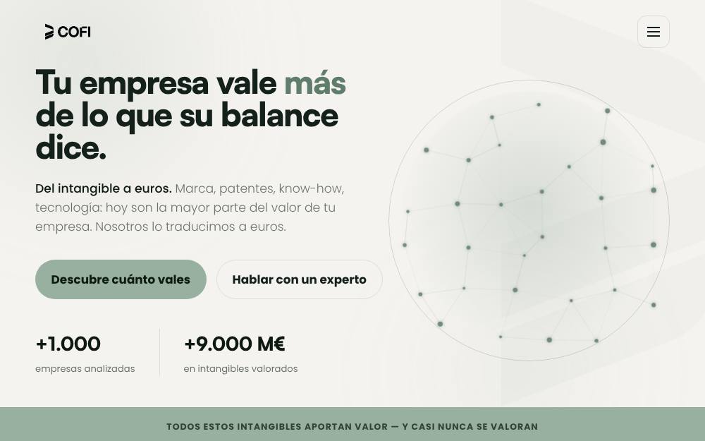 Portada de la web de Cofisolutions