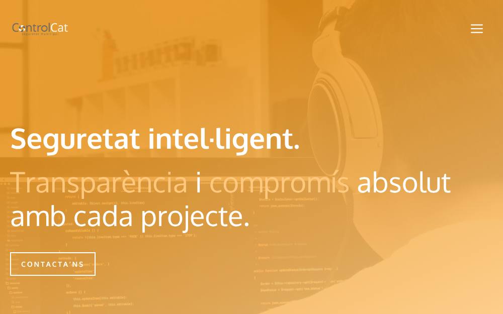 Portada de la web de Controlcat