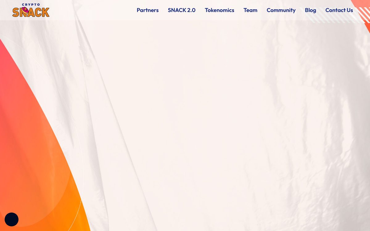 Portada de la web de Cryptosnacks