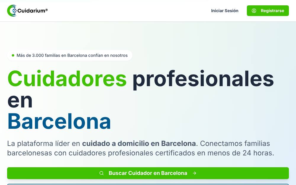 Portada de la web de Cuidarium