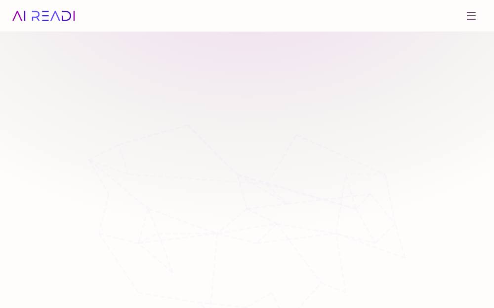 Portada de la web de Data And Ai Readi, Sociedad Limitada