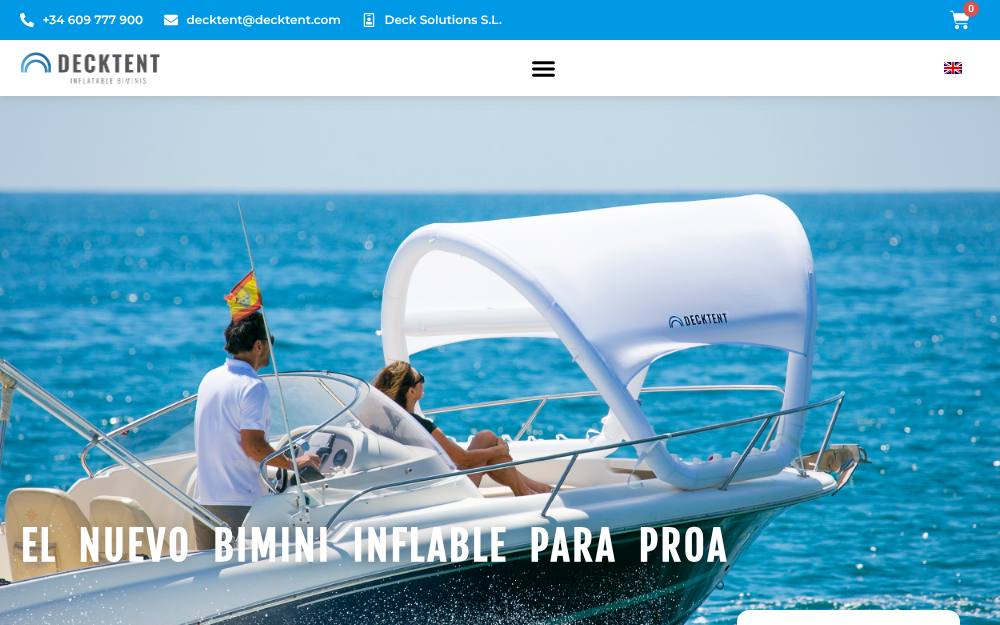 Portada de la web de Deckproject