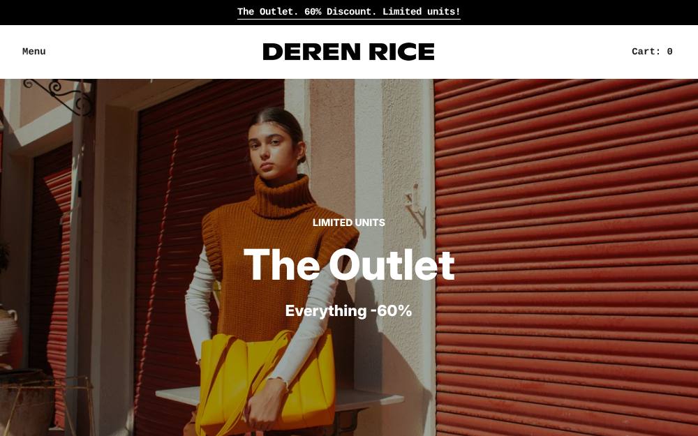 Portada de la web de Derenrice
