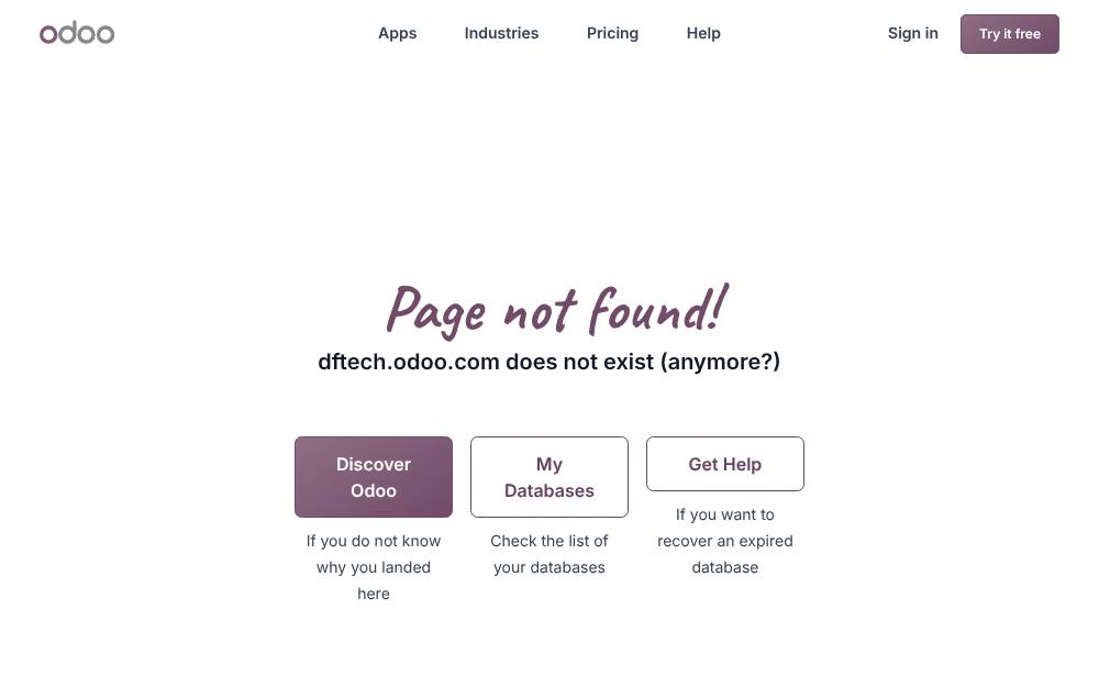 Portada de la web de Dftech