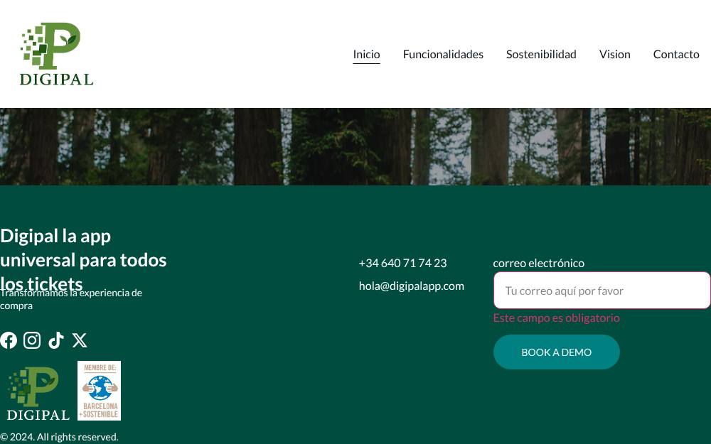 Portada de la web de Digipal