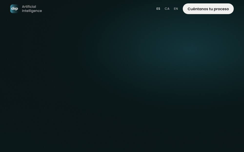 Portada de la web de Diip Ai