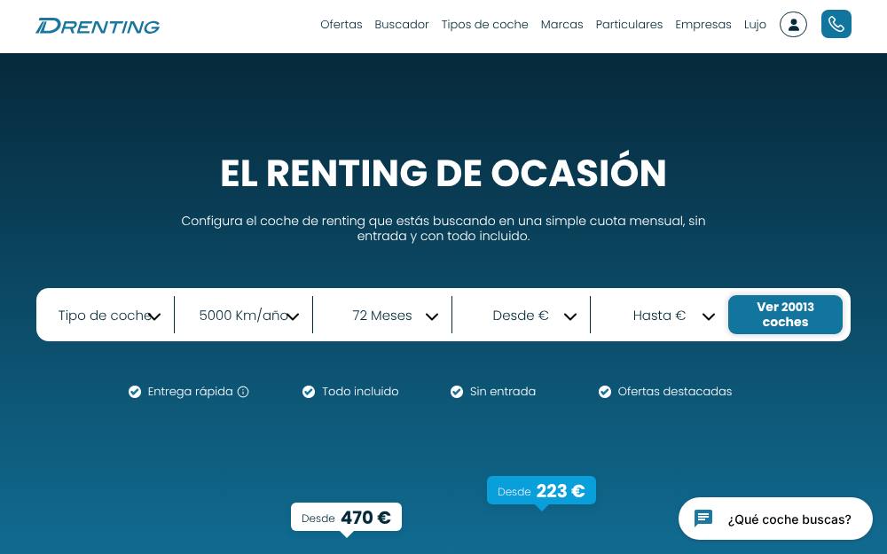 Portada de la web de Drenting