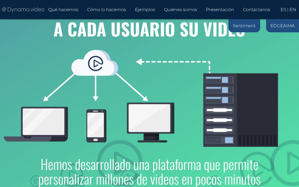 Portada de la web de Dynamo.Video