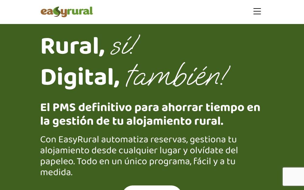 Portada de la web de Easyrural