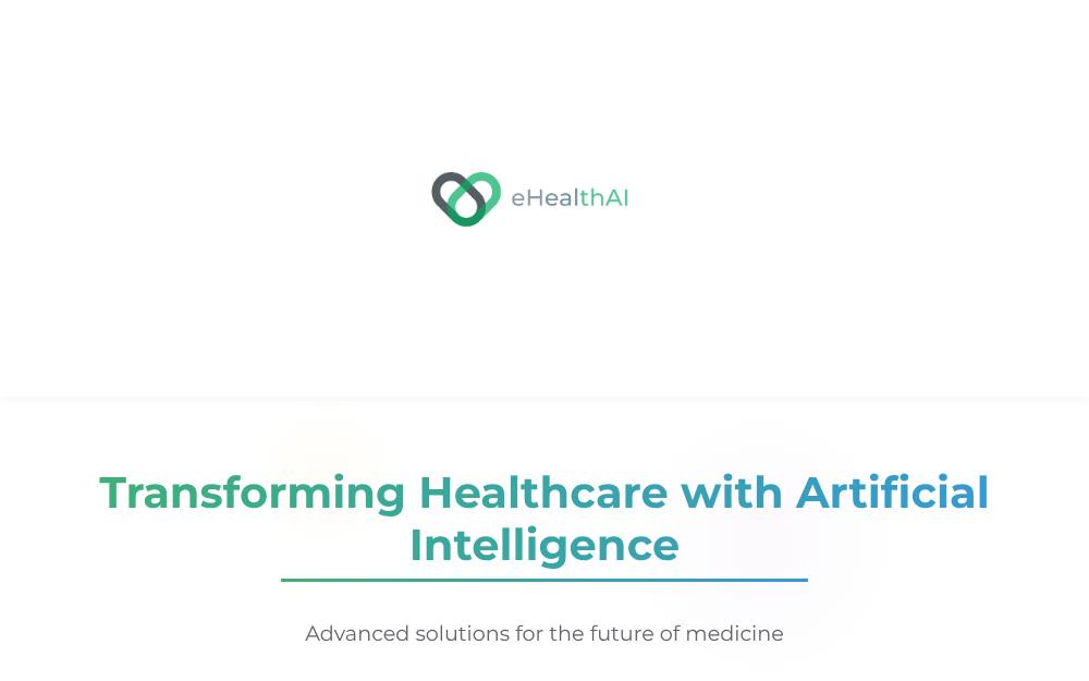 Portada de la web de Ehealthai