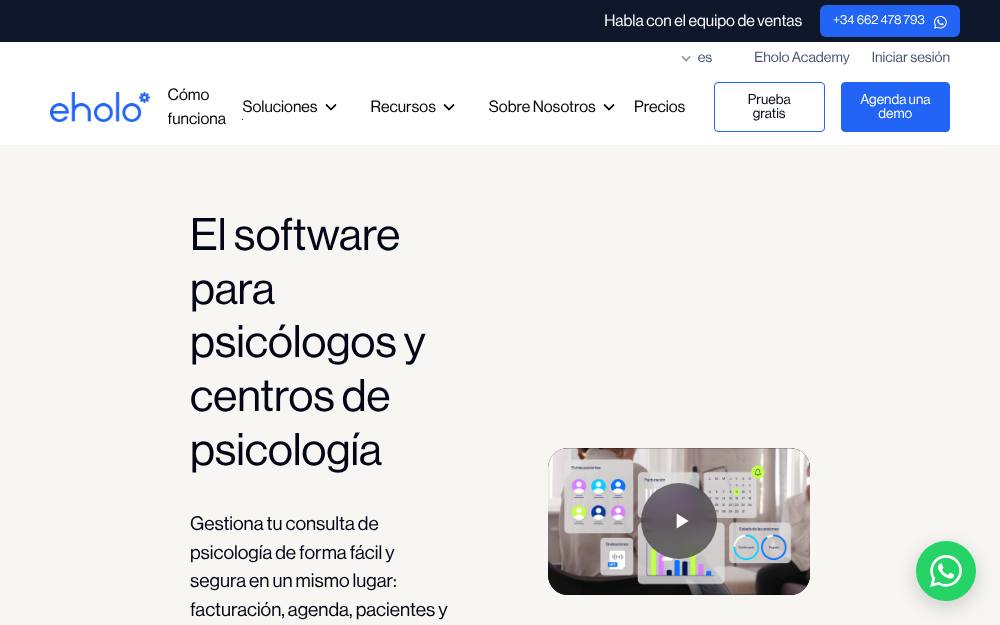 Portada de la web de Eholo