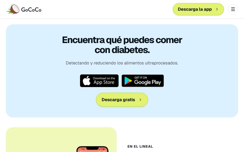 Portada de la web de El Coco