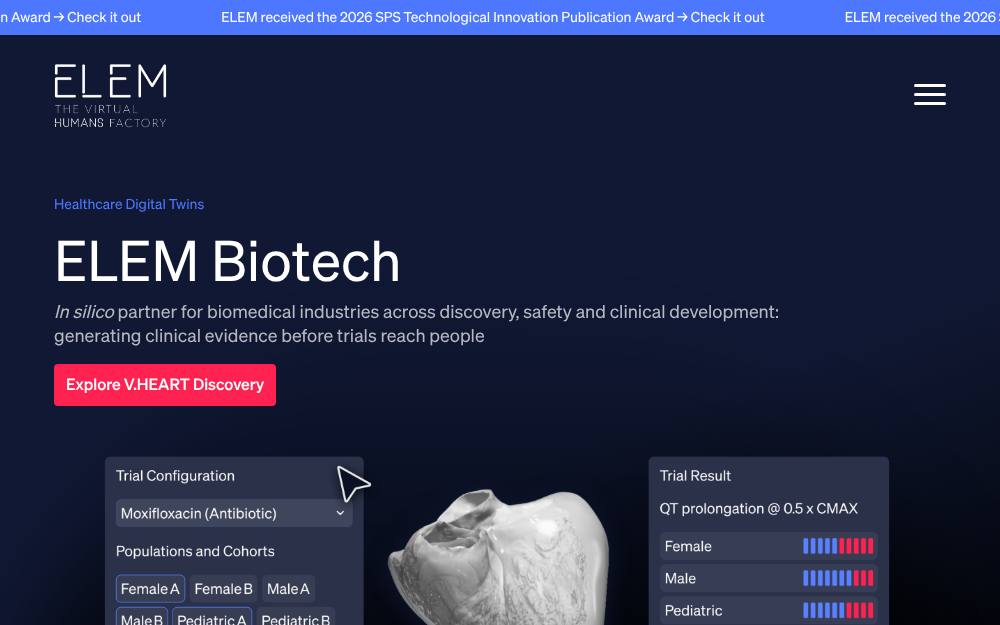 Portada de la web de Elem