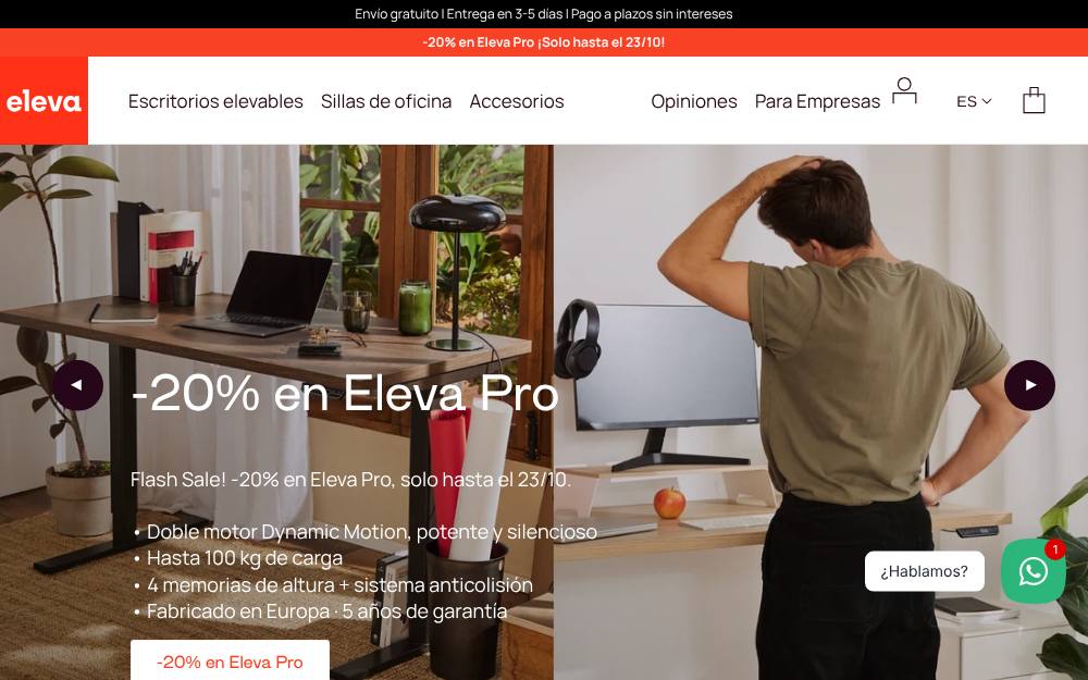 Portada de la web de Elevadesk