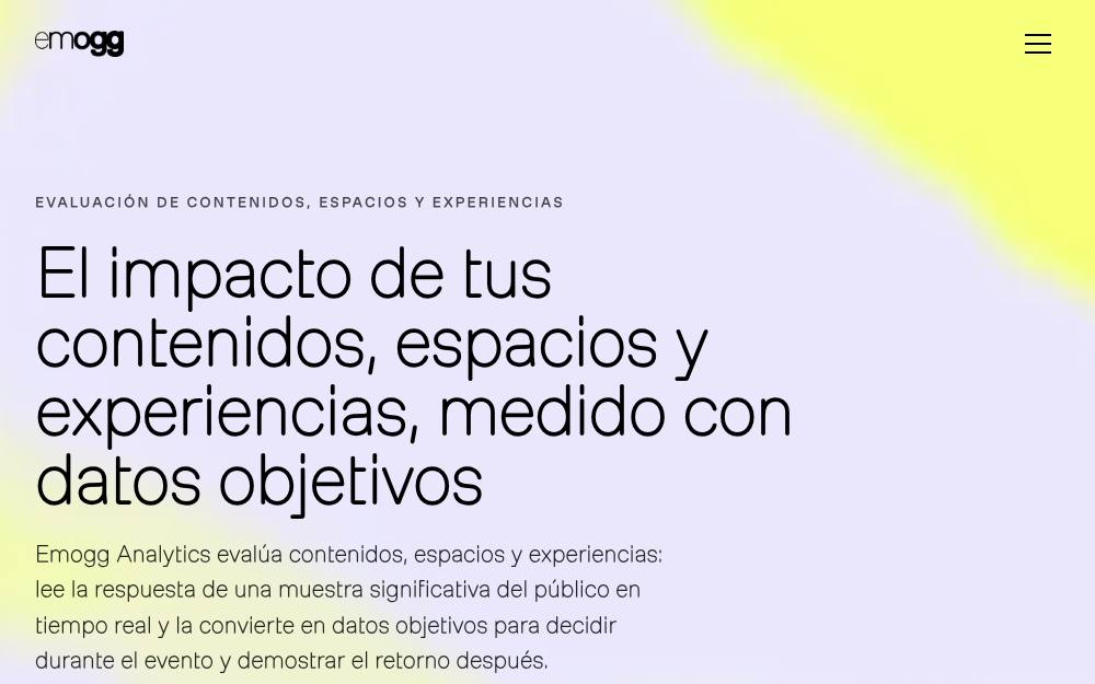 Portada de la web de Emogg Analytics