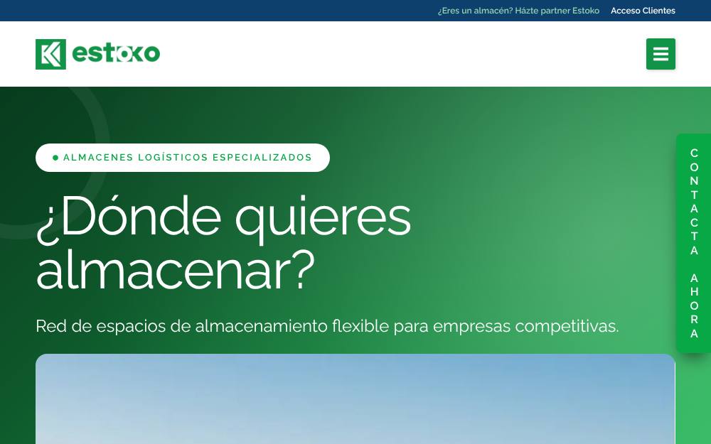 Portada de la web de Estoko