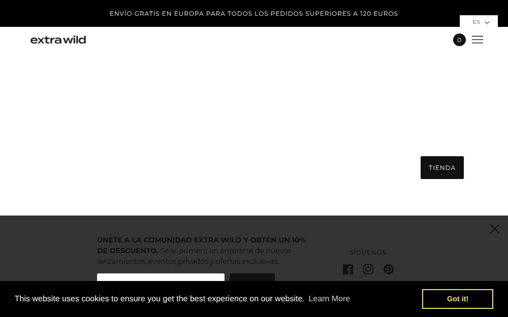 Portada de la web de Extra Wild Beauty