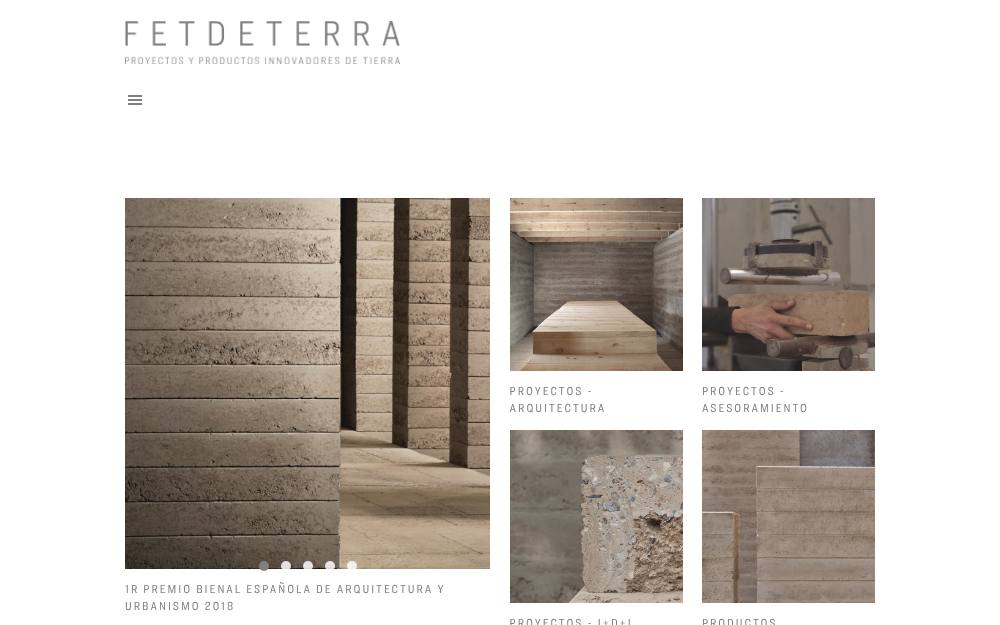 Portada de la web de Fet De Terra