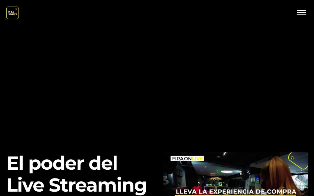 Portada de la web de Fira Onlive