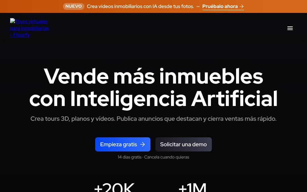 Portada de la web de Floorfy