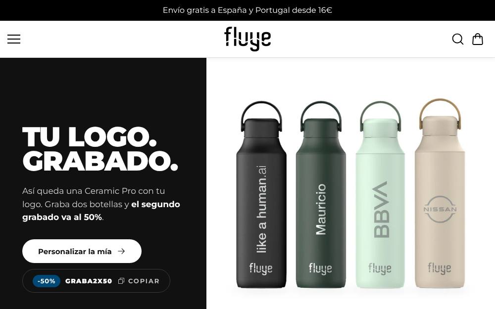 Portada de la web de Fluye
