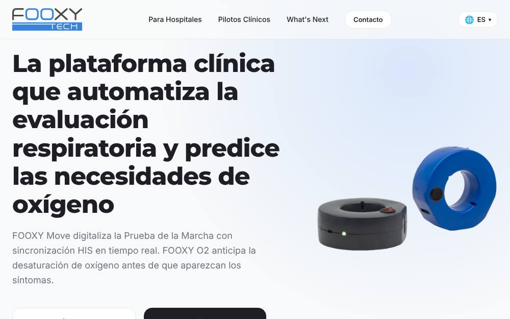 Portada de la web de Fooxy Tech