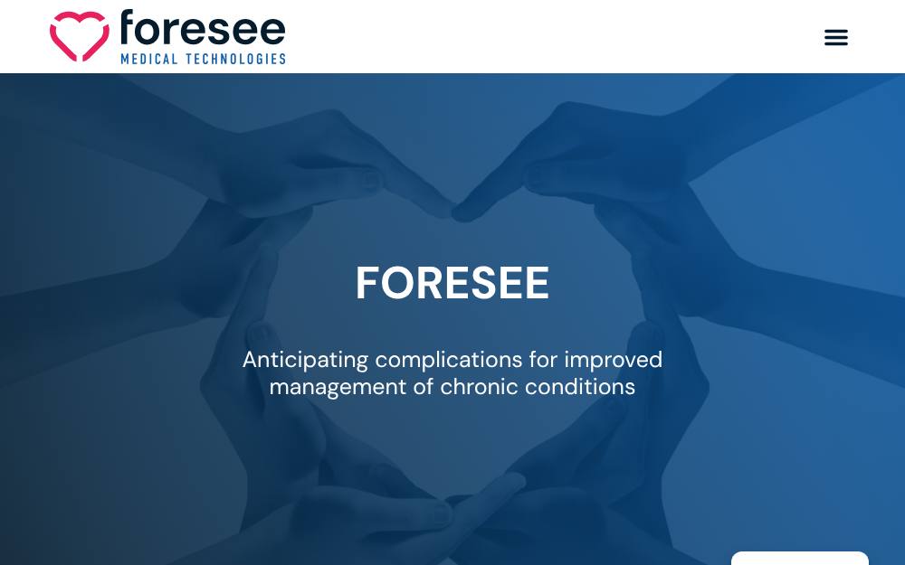 Portada de la web de Foresee Medtech