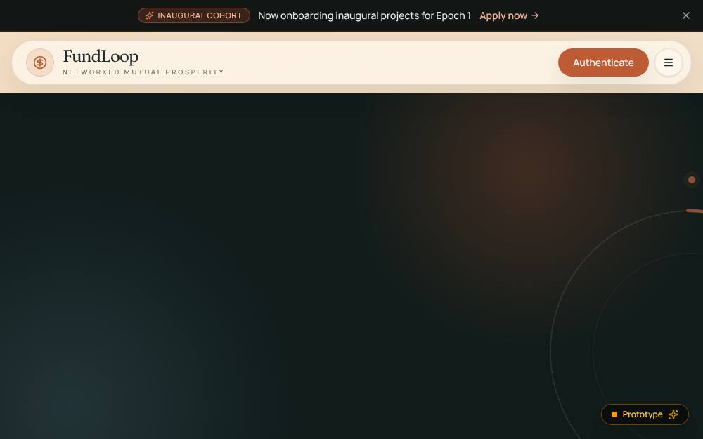 Portada de la web de Fundloop