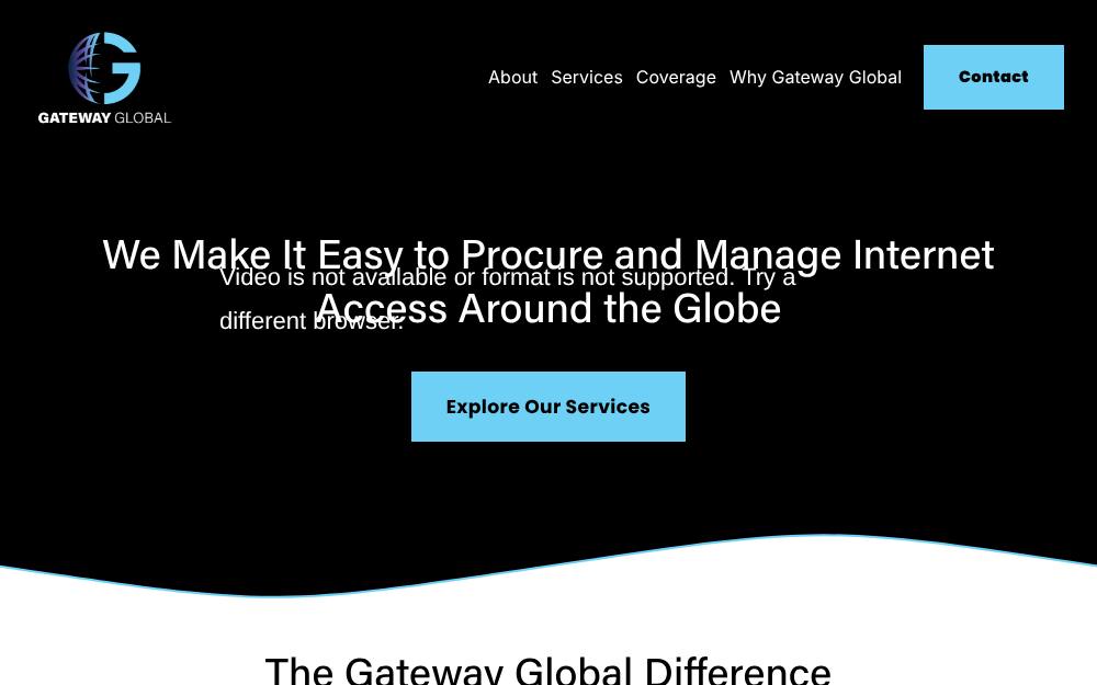 Portada de la web de Gateway Global