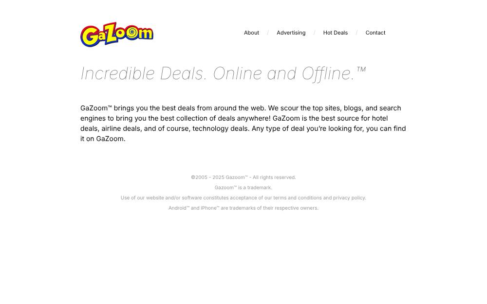 Portada de la web de Gazoom