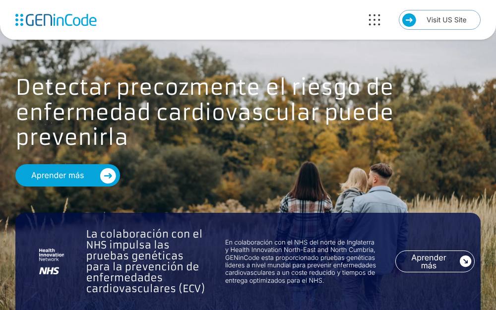Portada de la web de Gen Incode