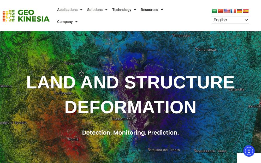 Portada de la web de Geo Kinesia