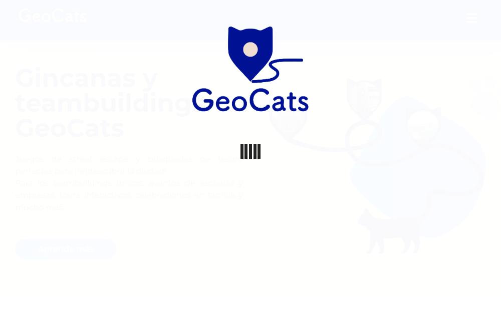 Portada de la web de Geocats