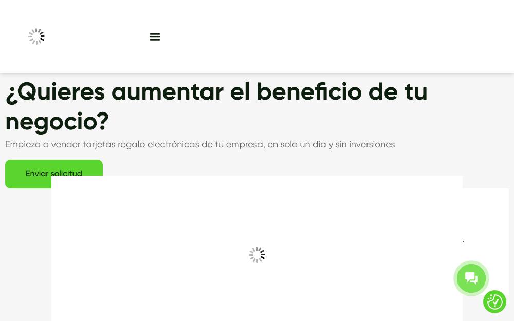 Portada de la web de Giftery