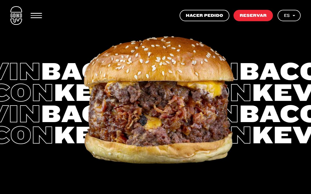 Portada de la web de Goiko