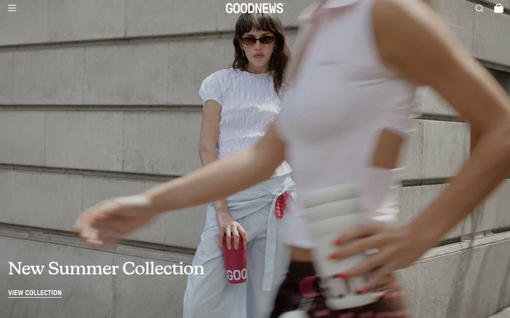 Portada de la web de Goodnews