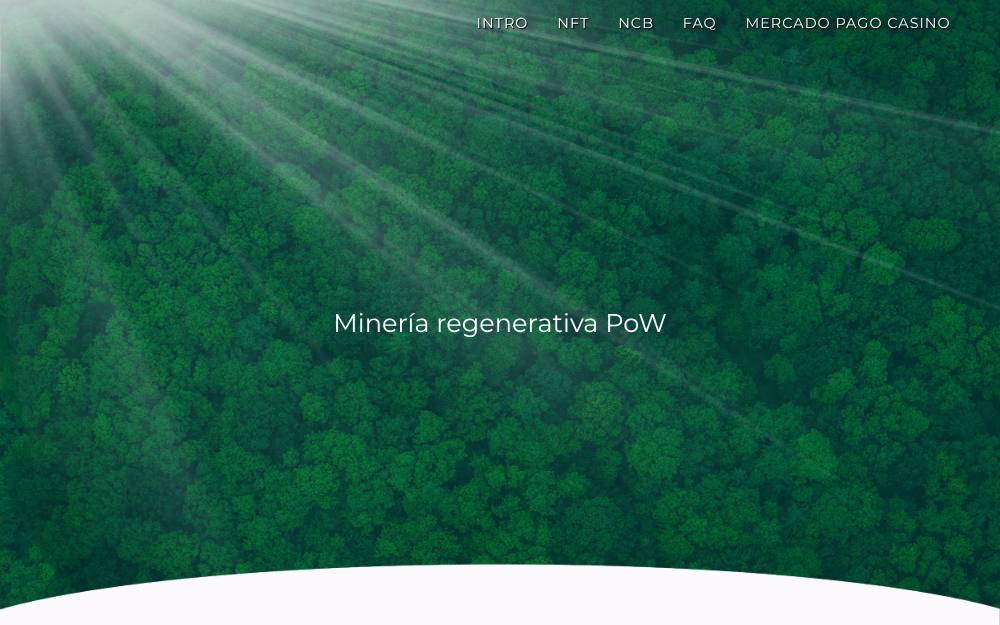 Portada de la web de Greendatachain