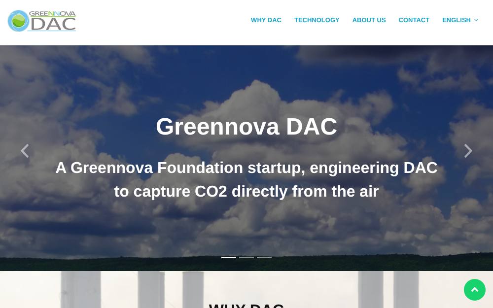 Portada de la web de Greennova