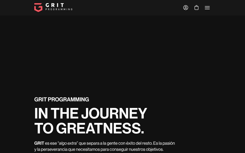 Portada de la web de Gritprogramming