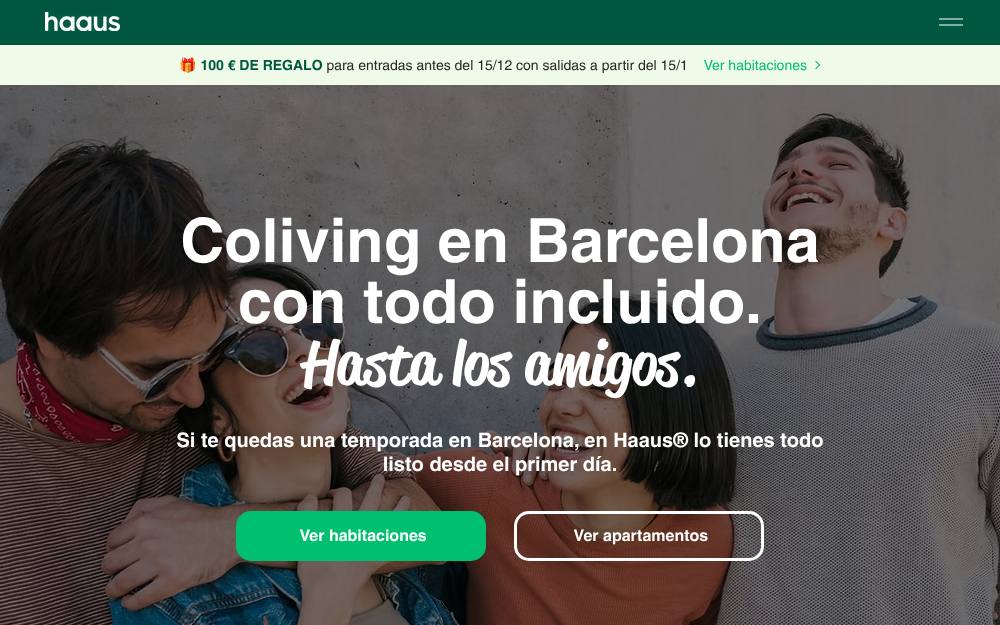 Portada de la web de Haaus