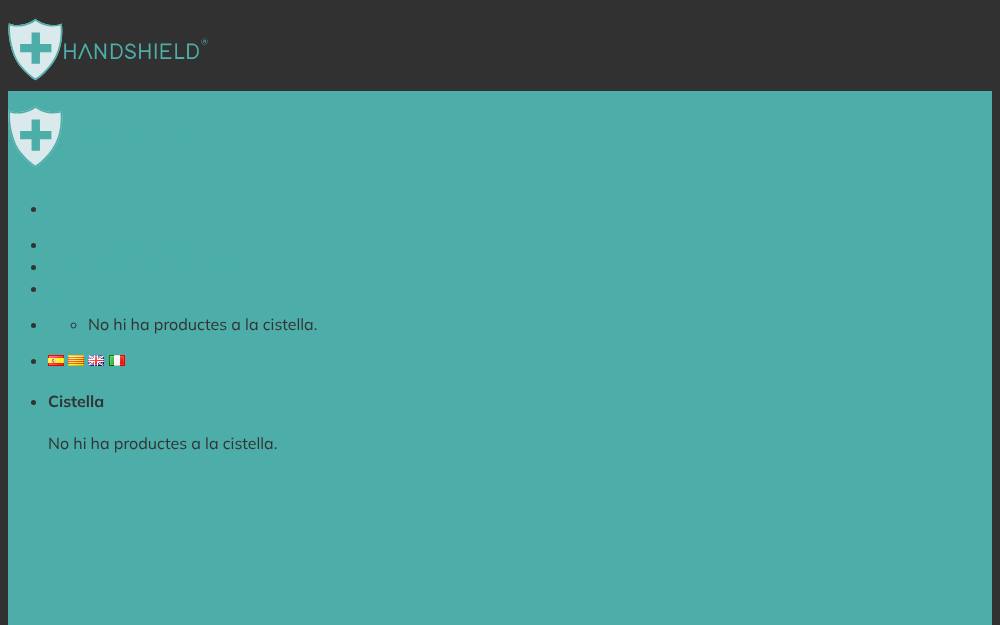 Portada de la web de Handshield