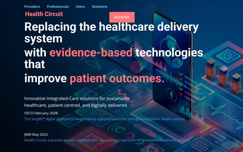 Portada de la web de Health Circuit