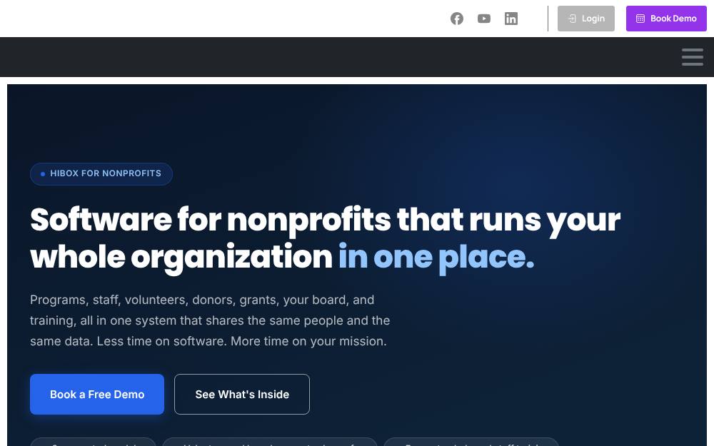 Portada de la web de Hibox