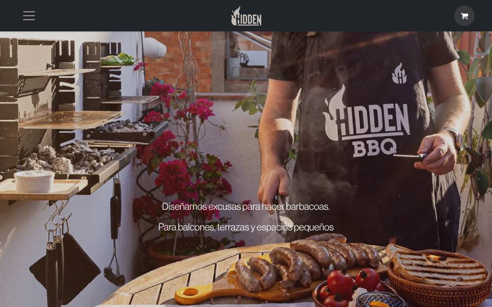 Portada de la web de Hiddenbbq