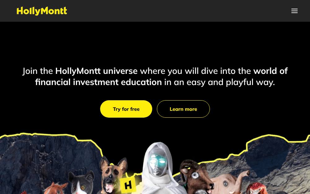 Portada de la web de Hollymontt