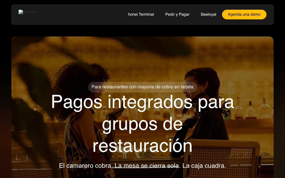 Portada de la web de Honei