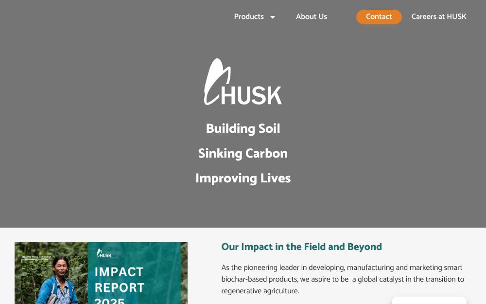 Portada de la web de Huskventures